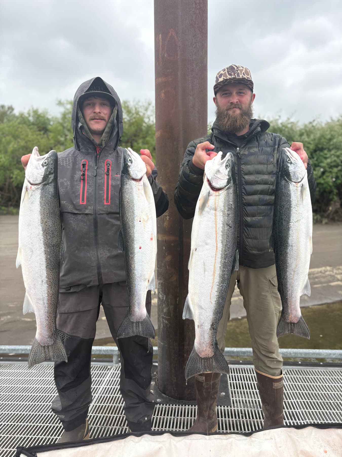 Anglers with their catch on a Chilly's Guide Service trip