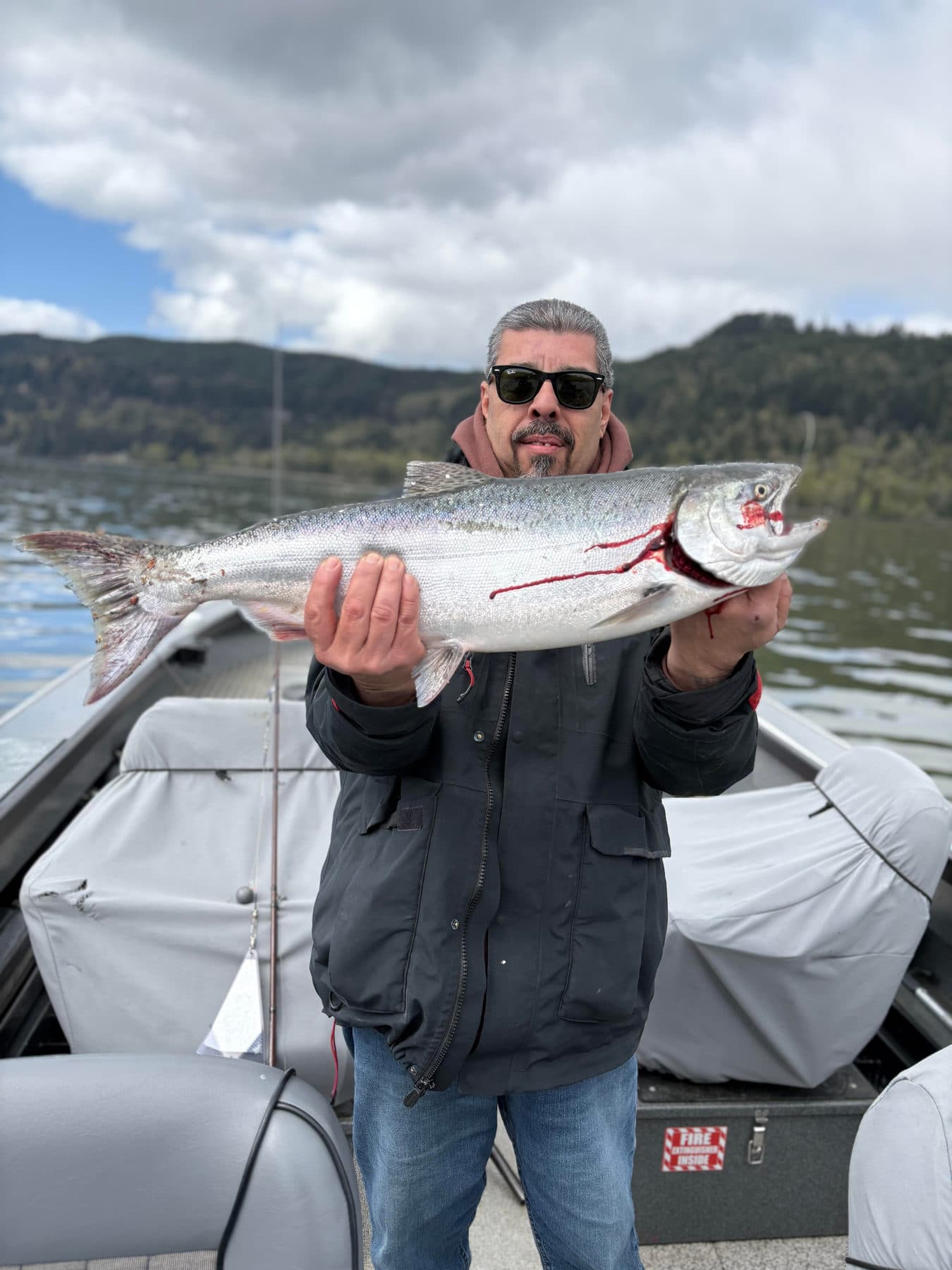 Anglers with their catch on a Chilly's Guide Service trip